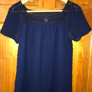 Size 2 J-Crew Navy Blouse